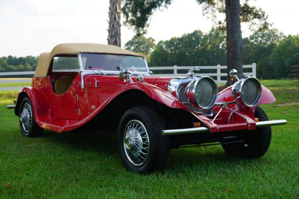 classic 1937 Jaguar SS100 Replica