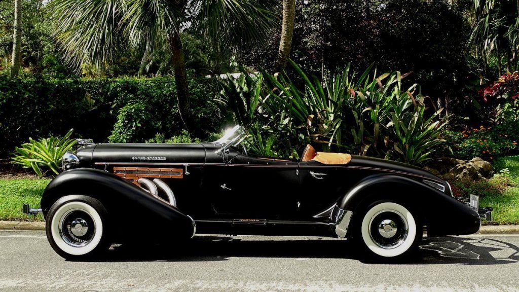 custom built 1935 Auburn Boattail replica