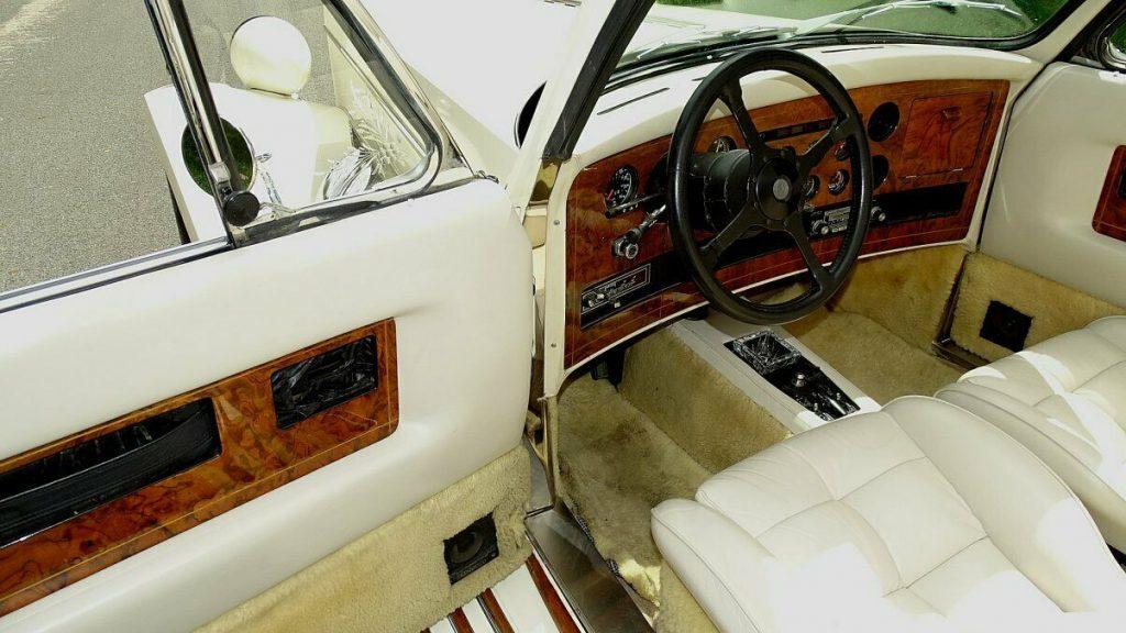 vintage looking 1980 Clenet Series II Convertible Mercedes replica