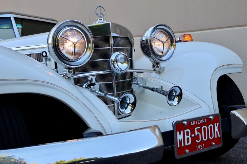 1934 Prewar Style Roadster Mercedes 500K Tribute V8 Engine Replica