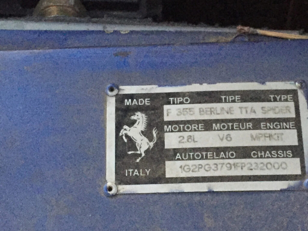 1999 Replica Berlinetta 355 Pininfarina