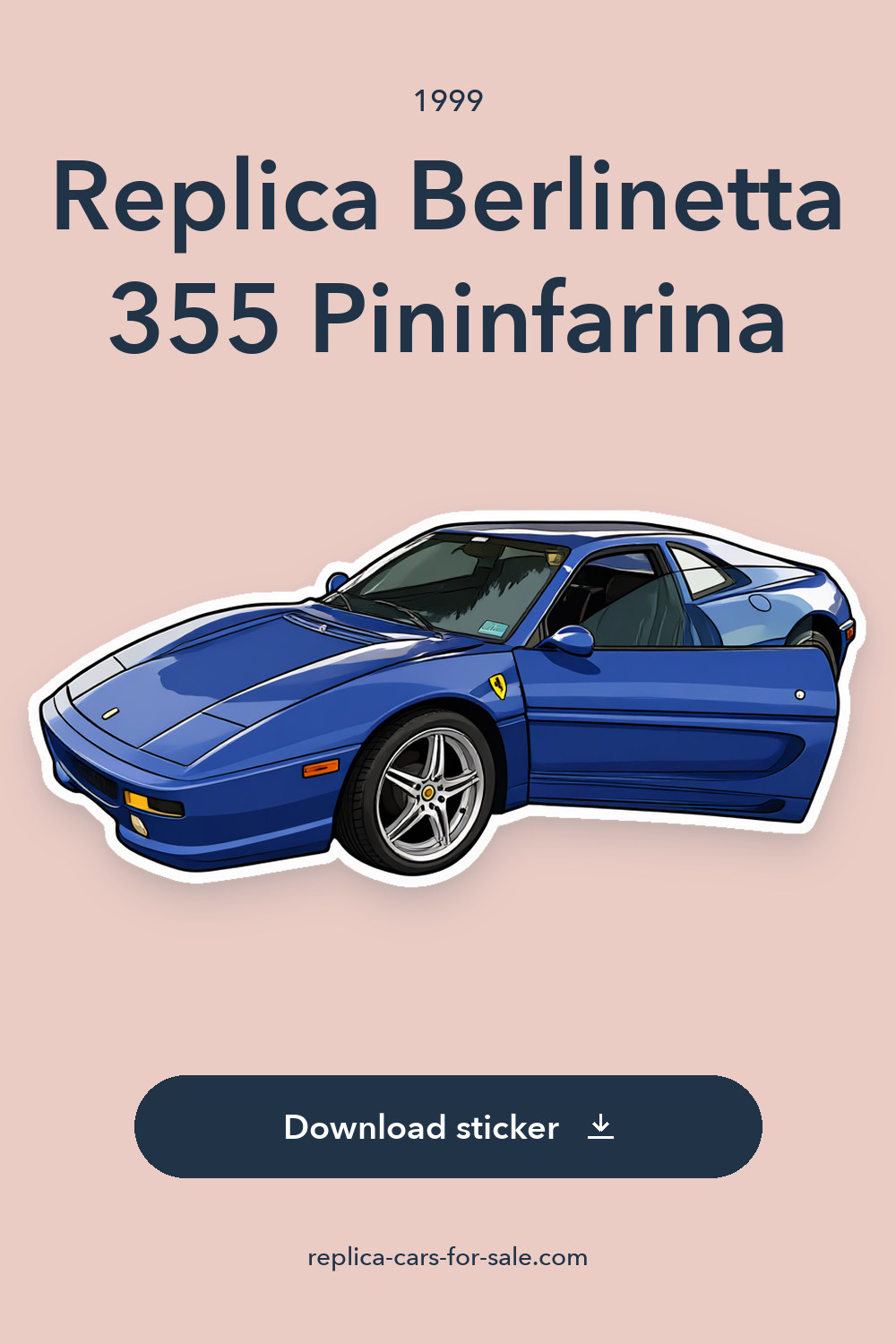 1999 Replica Berlinetta 355 Pininfarina sticker preview
