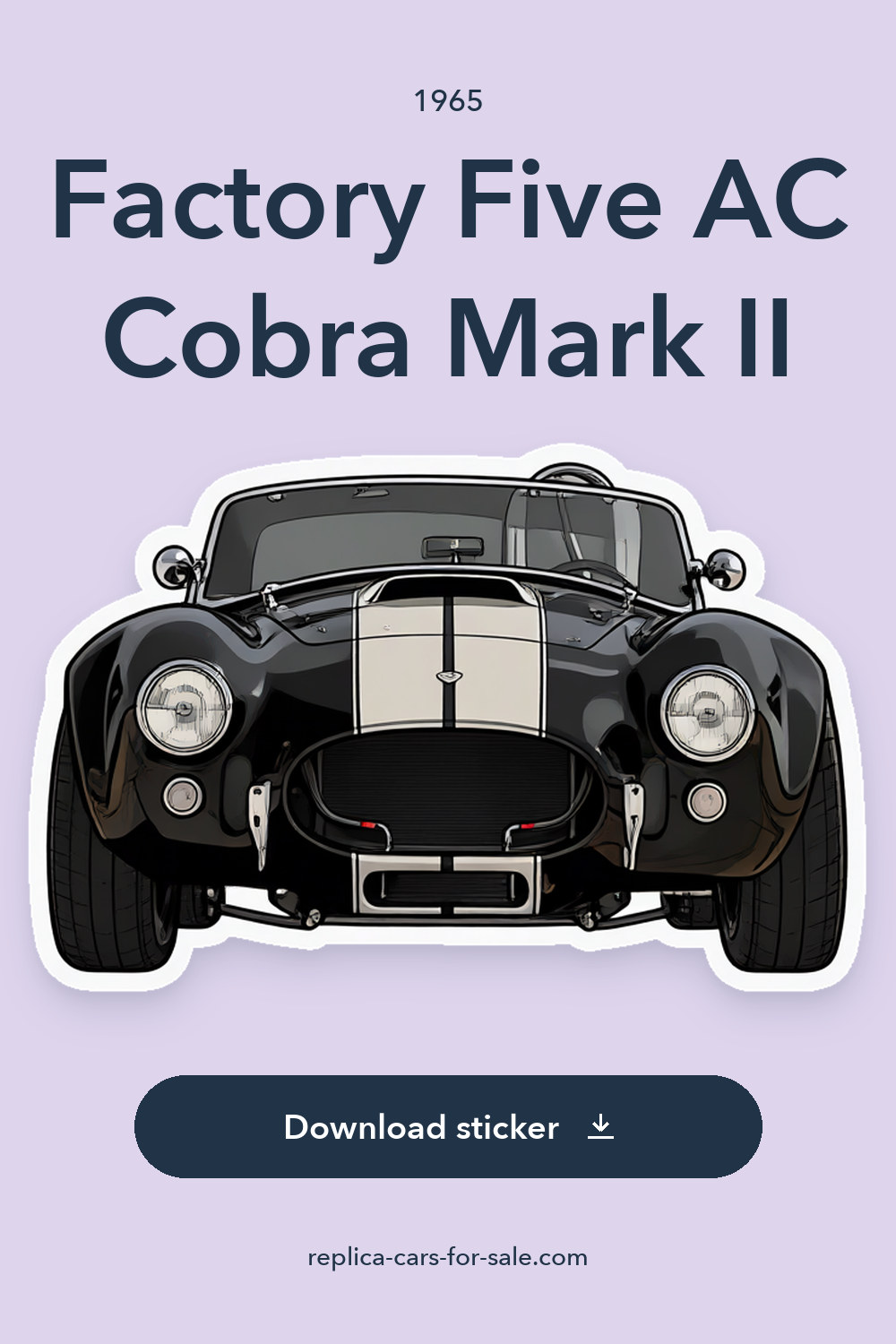 1965 Factory Five AC Cobra Mark II sticker preview